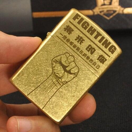 Zorro struggle kerosene windproof lighter nostalgic gift creative gift pure copper