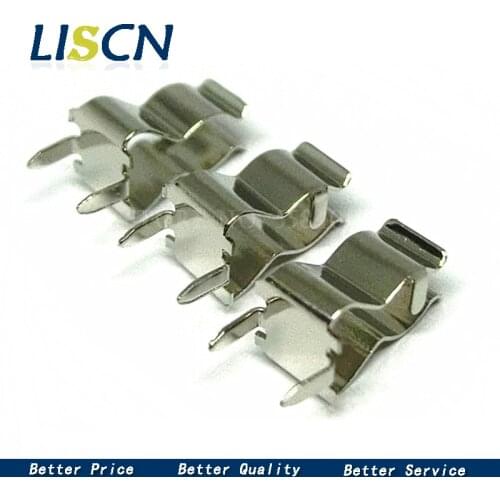 100pcs/lot 5*20mm PCB Fuse holder Fuse clip 5X20MM Insurance header Copper clamp Glass Quick Fast Blow Fuses Holder