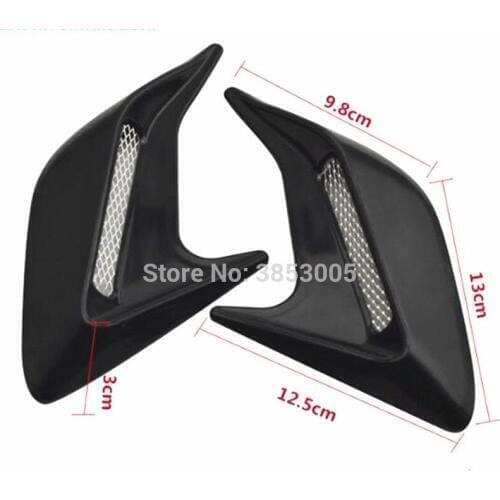 2Pcs/Set Car Side Air Flow Vent Decoration Sticker for ford fiesta chevrolet onix ford focus fiat bravo nissan versa honda fit