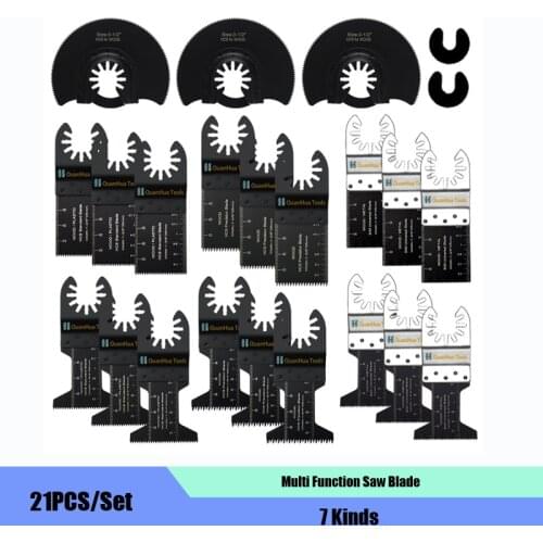 21PCS/Set 7 Kinds Multi Function Saw Blade Part Accessories for Wood Cutting Tool Bit