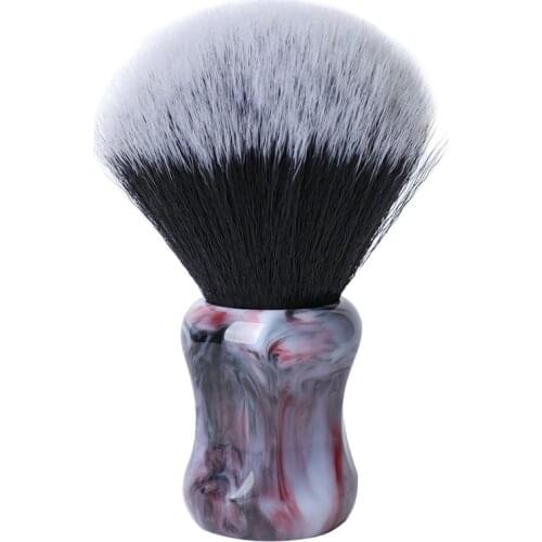 26mm Shaving Brush Synthetic Hair With Color Resin Handle For Men Professional Wet Shaving