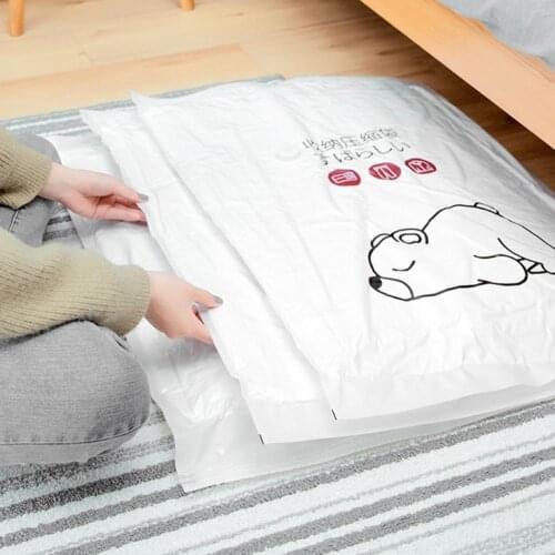 55% Dropshipping!!Compression Bag Reusable Portable Lightweight Thickened Vacuum Compressed Blanket Clothes Storage Bag for Home