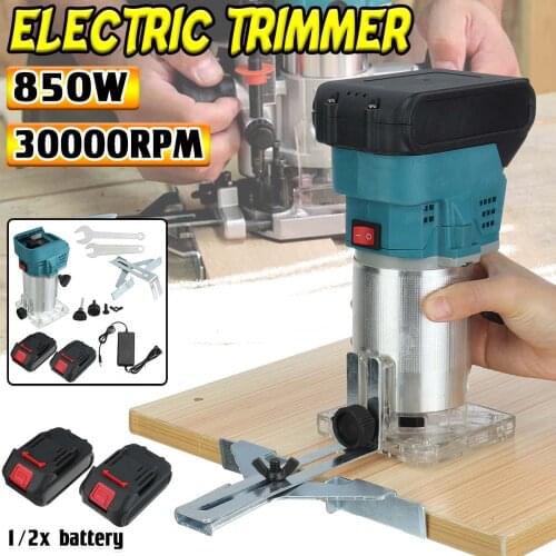 88VF Cordless Electric Trimmer Wood Hand Trimmer Engraving Slotting Trimming Carving Machine Wood Router for Makita 18V battery