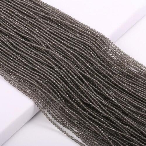 Natural Stone Beads Small section Bead Smoky Quartzs Loose Spacer beaded for Jewelry Making DIY Necklace Bracelet Accessories