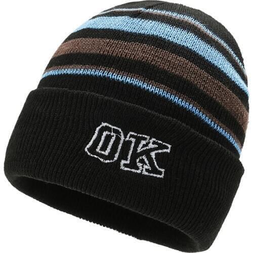 DANKEYISI Men Hat Female Hat Winter Hat For Women Girl 's Hat Knitted Beanies Cap Hat Thick Women Skullies Beanies