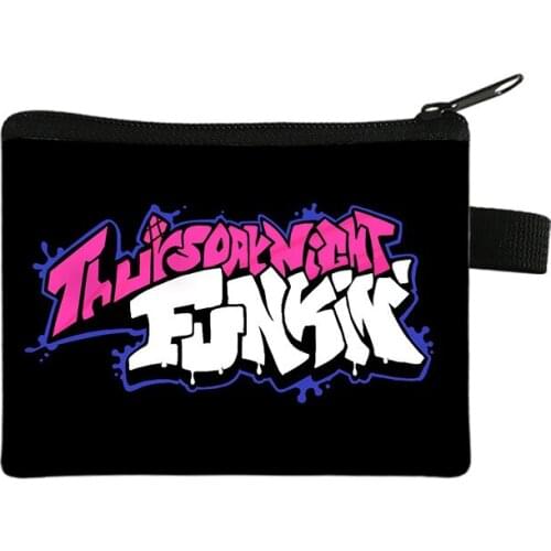 Friday Night Funkin Children Coin Purse Student Boys Girls Wallet Card Bag Multifunction Portable Key Bag Small Wallet Purse