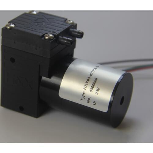 PTFE Diaphragm 12 Voltage DC Brushless Motor Speed Adjustable -80kPa 24 Volt Micro Diaphragm Air Pump Mini Vacuum Pump