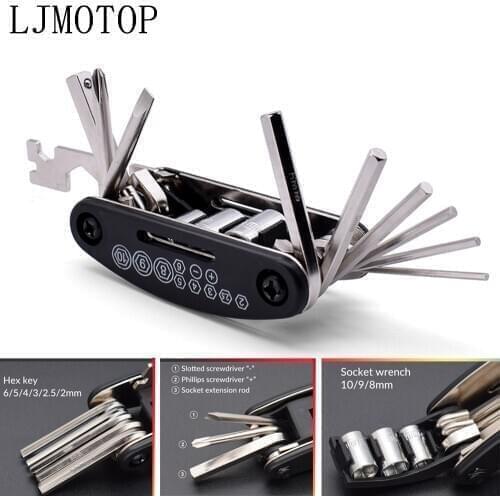 Motorcycle Mechanic Repair Tools Multi Function Screwdriver Kits For Yamaha MT07 MT09 MT10 mt 07 09 10 mt-07mt-09 mt-10 FZ07
