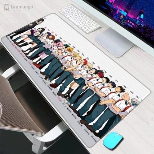 Mouse pad tapis souris xxl My Hero Academia Large Anime gamer PC Computer Keyboard Desk Mat Gaming Accessories Table Mousepad