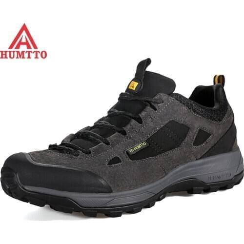 HUMTTO Breathable Fashion Shoes For Men Autumn Winter Man Work Safty Casual Leather Shoes Luxury Brand Designer Mens Sneakers