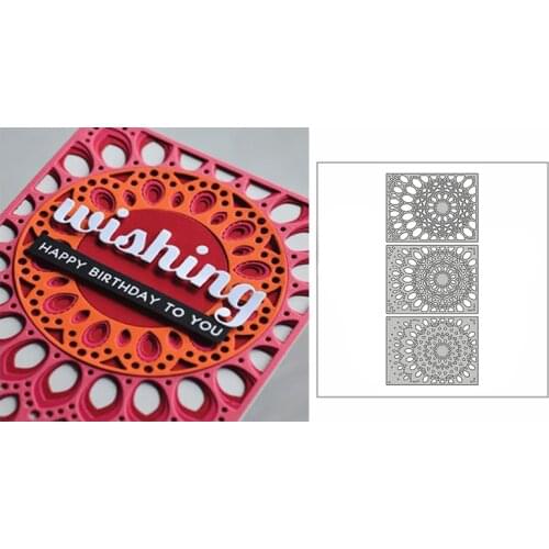 New Layered Kaleidoscope Template 2020 Metal Cutting Dies for DIY Scrapbooking and Card Making Decor Embossing Craft No Stamps