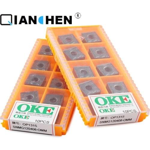 OKE 10pcs/lot High Precision High Performance High Strength CNC SNMG120408-OMM OP1315 Industry Carbide Inserts Hard Alloy