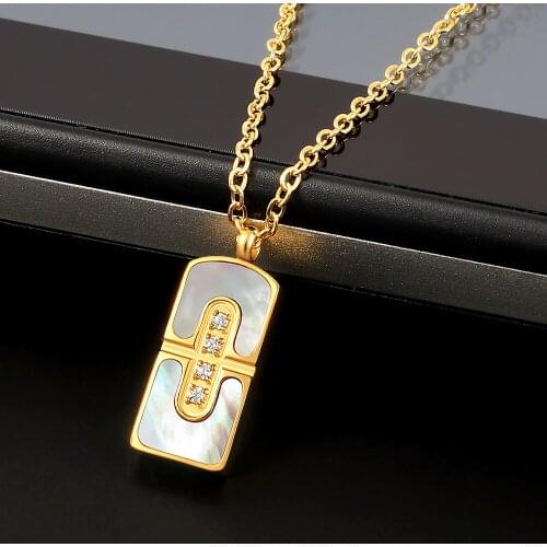 Lovers Lucky Cross Choker Pendants Necklaces Stainless Steel Personalized Custom Chain Necklace for Women Wedding Gift