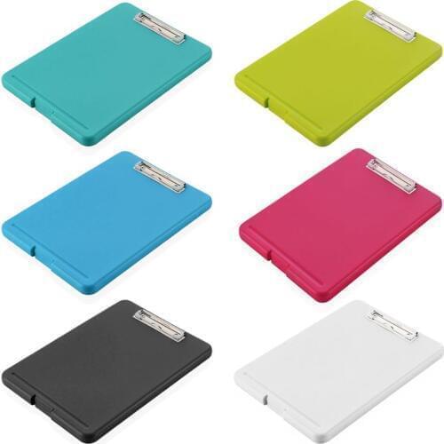 A4 Plastic Storage Clipboard File Box Case Document File Folder Clipboard Office L29K