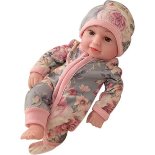 Open Eyes Colorful Dress Girl Doll 24 inch Reborn Gift for Babies Realistic Newborn Interactive Doll