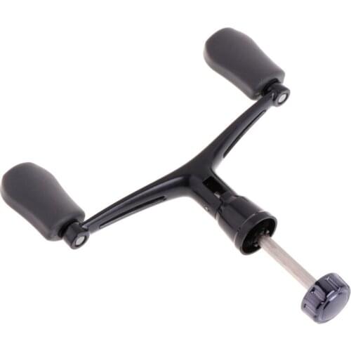Fishing Handle Reel Double Knob Replacement Spinning Accessories Aluminum Alloy 62KF