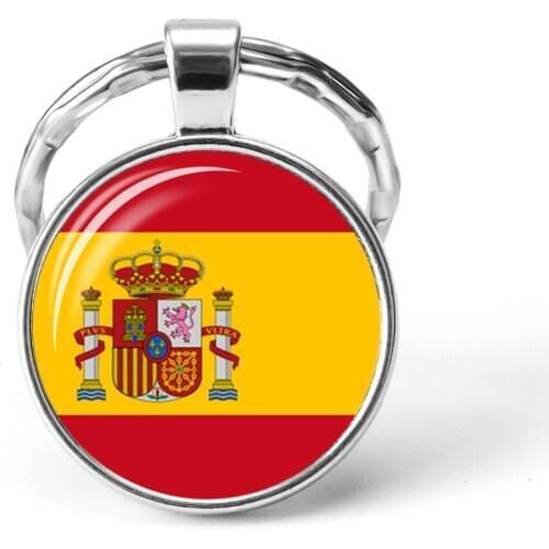 Southern European Countries Flag Keychain Spain Italy Portugal Greece Romania Croatia Andorra Flag Keychain Foreign Friends Gift