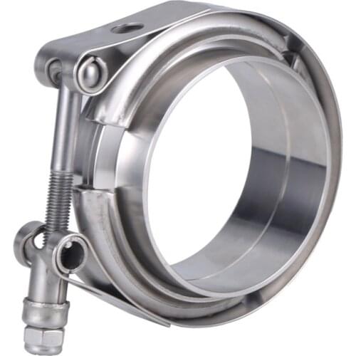1.5/2/2.25/2.5/3/5 inch Exhaust V Band Clamp Kit 304 Stainless Steel Male&Female Flange Type V band Clamp