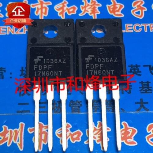 100% New&original FDPF17N60NT TO-220F 600V 17A