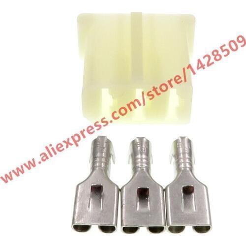 5 Sets 3 Pin Automotive Electrical Harness Connector Plug For VW 893906231 893 906 231