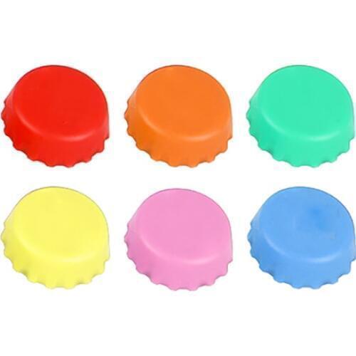 6 PCS/pack New Kitchen Tool Silicone Cap of Beer Bottle Caps Coke Bottle Cap of All Kinds of Drinks The Cover Cap Barware