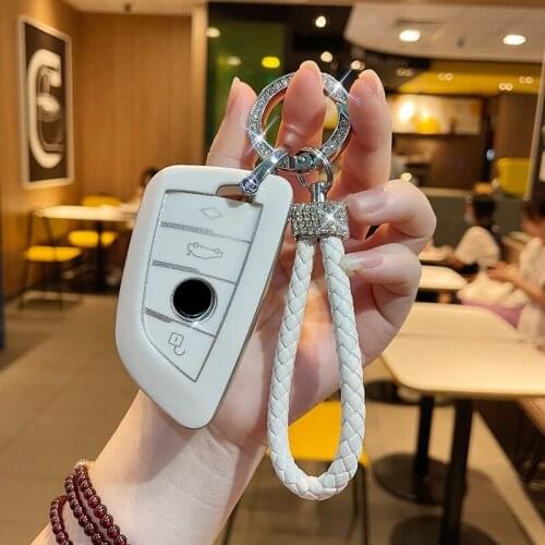Car Key Case Holder Chain For BMW X2 X3 X4 X5 X6 X1 F45 F46 F15 F86 E53 E83 E39 E90 F20 320I Car Interior Accessories