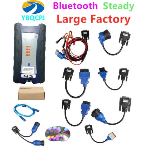 Large Factory USB N2 125032 Link Bluetooth For Truck For Volvo ISUZU Nexiq 2 Heavy Duty Truck Diagnosis For Cummins Nexiq2 HINO