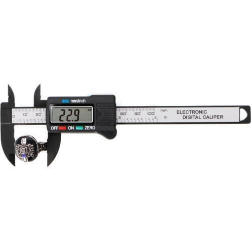 100mm LCD Digital Electronic Carbon Fiber Vernier Caliper Gauge Micrometer Measuring Stone Bead Gem Jewelry Tool