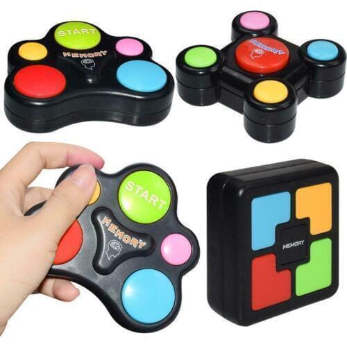 Children Puzzle Memory Game Console LED Light Sound Interactive Toy Training Hand Brain Coordination