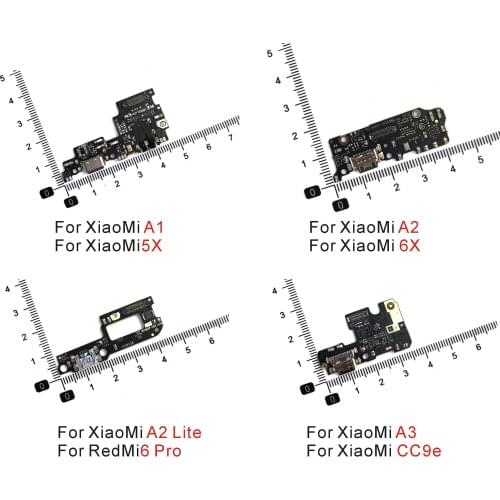 USB Charging Dock Port Socket Jack Connector Charge Board Flex Cable For Xiaomi A1 5X A2Lite 6 Pro A2 6X A3 CC9e