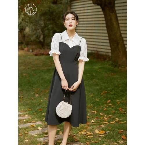 DUSHU White Summer Dresses