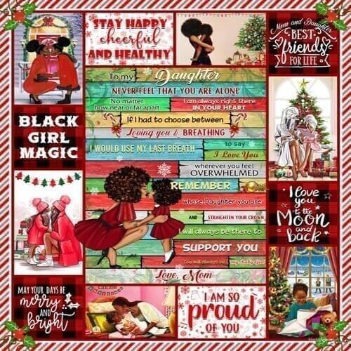 Fleece Throw Thicken Blanket to My Daughter Son Letter Printed Quilts Dad Mom for Encourage and Love Daughters Air Mail Blanket