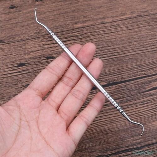1PCS Stainless Steel Double Ends Dentist Teeth Clean Hygiene Explorer Probe hook Pick Dental Tool Products
