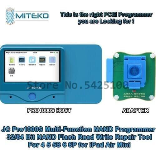 JC Pro1000S Multi-Function NAND Programmer 32/64 Bit NAND Flash Read Write Repair Tool For 4 5 5S 6 6P for Air Mini