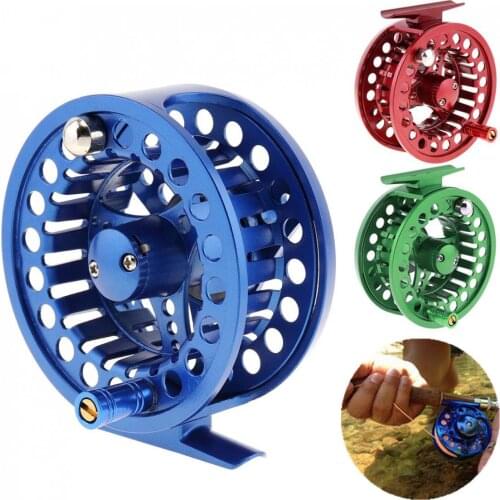 Full Metal Fly Fishing Reel 5/6 WT 2+1BB Max Drag 5KG / 11LB Large Arbor Casting Former Ice Fishing Reel