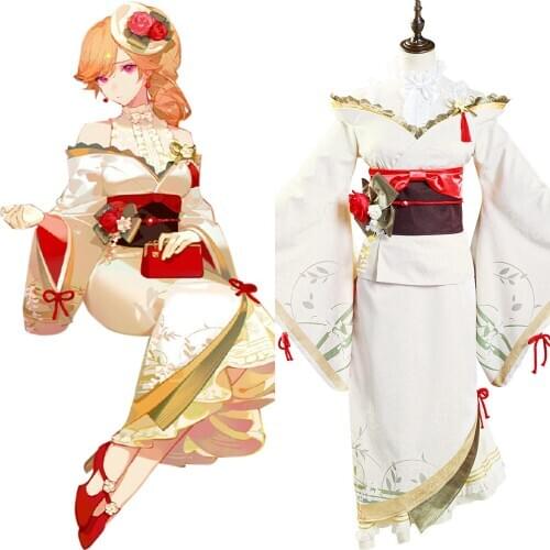 Game Azur Lane IJN Atago Cosplay Richelieu Kimono Dress Adult Women Halloween Carnival Costumes Luxury Full Set Custom Made