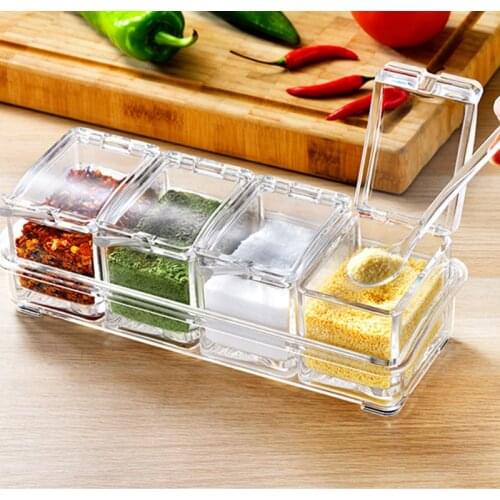 Kitchen Spice RackJars For SpicesSalt Shakerkitchen Gadget Setssalt And Pepper Shakerseasoning Boxspices Containers