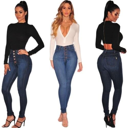 2021 New Button High Rise Stretch Fitness Sexy Pencil Fit Jeans Skiny Legging Peach Hip Leggings Full Length S M L XL XXL XXXL