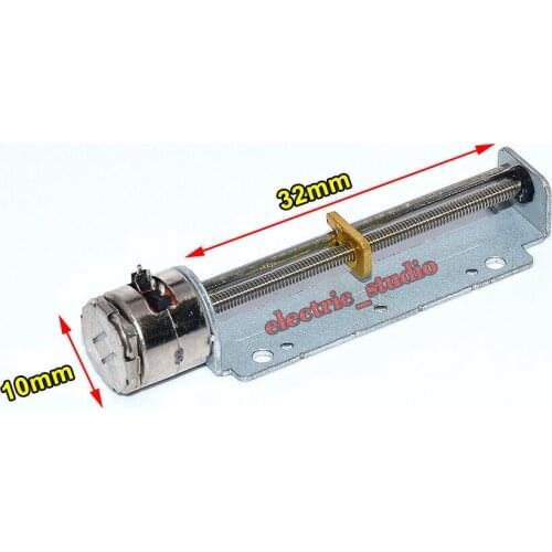 Micro 10mm 2-phase 4-wire Stepper Motor Precision Linear Screw Slider Nut Stroke 38mm Linear Actuator DIY XYZ 3D Printer