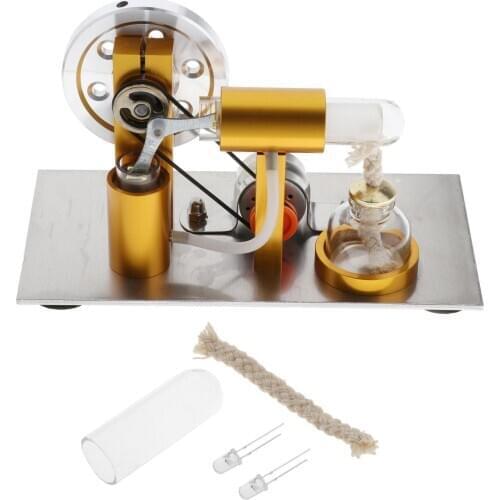 Mini External Combustion Engine Model of Stirling Engine Generator Physics Science Toy