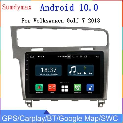 10.1" android 10 car radio Multimedia player for Volkswagen golf 7 2013-2016 car audio stereo gps navigation 8core 4+128G