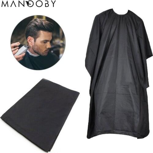 Black Hairdressing Cape Professional Hair- Salon Barber Cloth Wrap Protect Gown Apron Waterproof Cutting Gown Hair Cloth Wrap