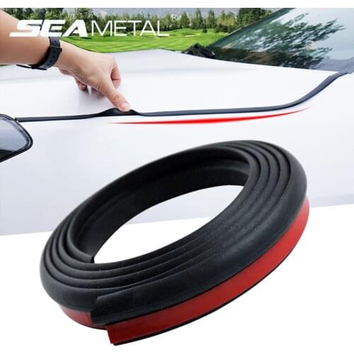 Car Hood Cover Seal Strip Engine Covers Seals Strips 4m Auto Rubber Sealing Strip for Hood Waterproof Noise Insulation Sealant