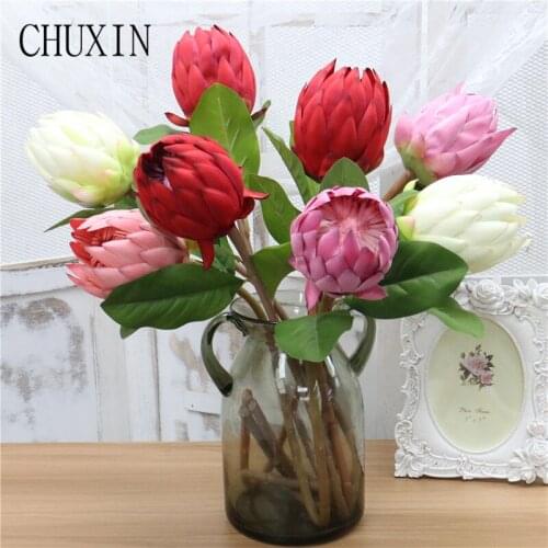 New artificial silk flower 68cm Single branch emperor flower fake plants Home DIY floral decoration Hotel wedding scene layout