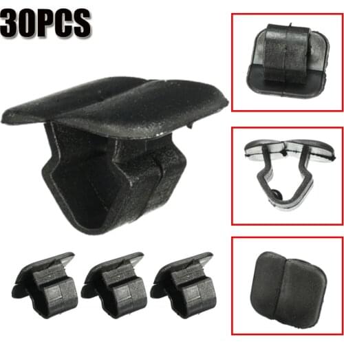 30Pcs Plastic Hood Bonnet Insulation Clip Rivet Retainer 1H5863849A01C For VW Polo Tiguan Passat B5 B6 SEAT Leon 2 Skoda Octavia