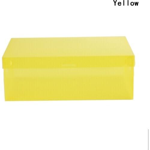 1pc Plastic Transparante Schoenendoos Thuis Schoen Boot Box Stapelbaar Opvouwbare Organizer Container Multifunctionele Organizer