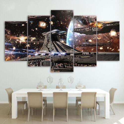 Full Square round 5D DIY Diamond Painting 5 piece Spaceship Wall Art Diamond Embroidery sale Cross Stitch kit,Mosaic,home decor