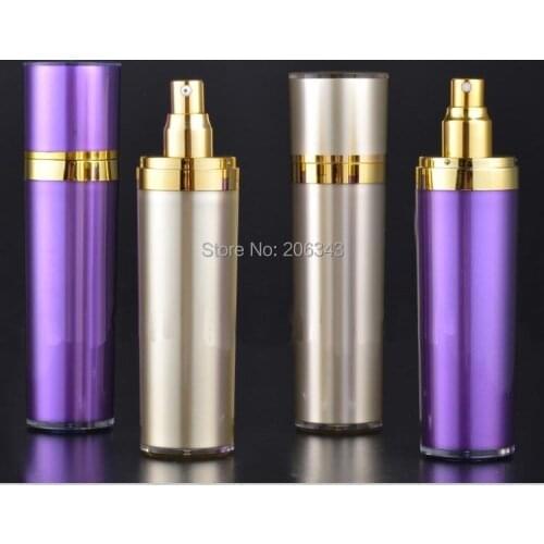 120ml purple Acrylic cone-shape press pump lotion bottle,cosmetic container,Cosmetic Packaging