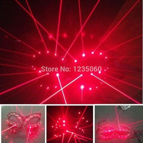 Christmas Party Red LED Clothes, Laser Suits Sexy Girl Bra,Led Glasses LED Gloves For Nightclub Performers halloween accessories
