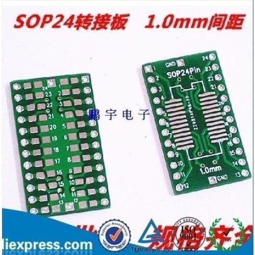 SOP24 adapter board SSOP24 patch to DIP DIP 1.0mm pitch adapter board